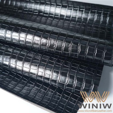 Изкуствена лакирана кожа без зърна за обувки