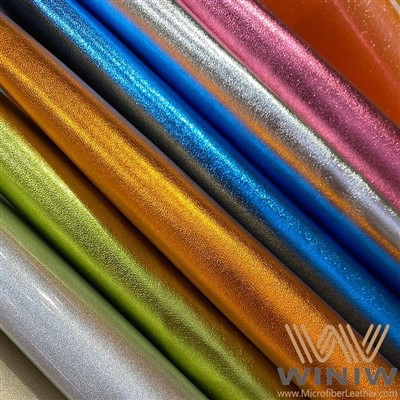 Цветна изкуствена лачена кожа за горна част на обувки