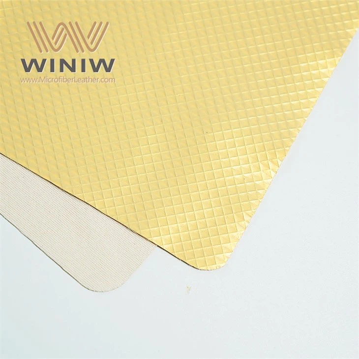 Устойчив на цвят синтетичен кожен PU плат за производство на футболна топка